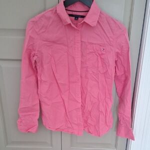 Tommy Hilfiger Kids Bright Pink Button Down Shirt